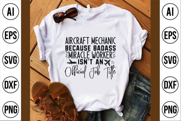 Aircraft Mechanic Graphics for T-Shirt Designs
