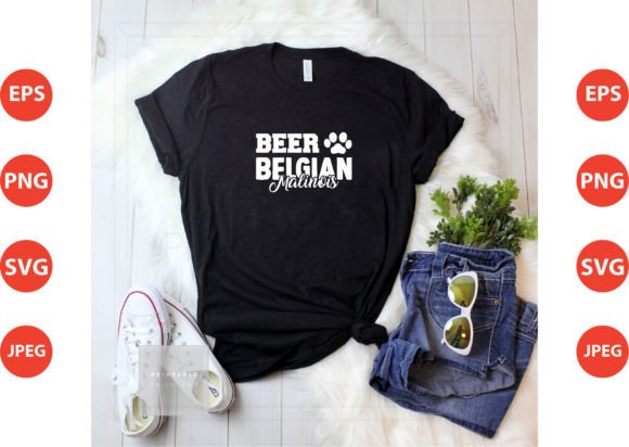 Belgian Malinois Beer Graphics & T-Shirt Designs