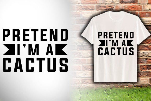Cactus Graphics for Trendy T-Shirt Designs