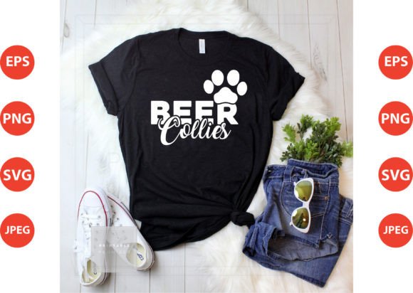 Dog Lover Beer Collies Graphics & T-Shirt Designs