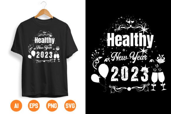 Happy New Year T-Shirt Design-07: Graphics for Branding