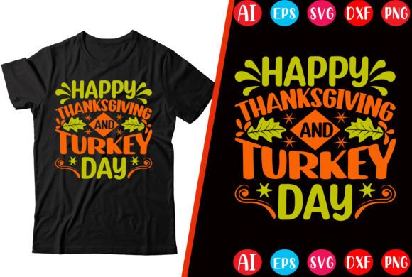 Happy Thanksgiving Graphics for T-Shirt Designs