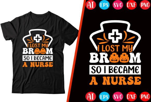 I Lost My Broom: Halloween Graphics & T-Shirt Designs
