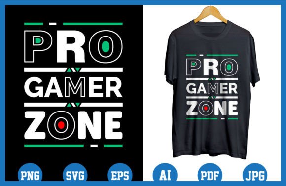 Pro Gamer Zone Geometric Graphics & T-Shirt Designs