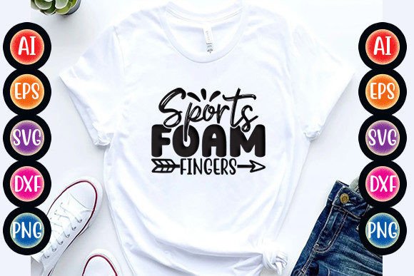 Sports Foam Fingers: Graphics for T-Shirt Designs
