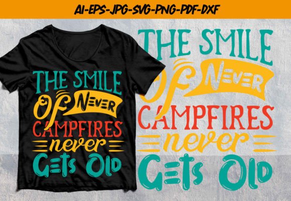 Summer Campfire Graphics & T-Shirt Designs