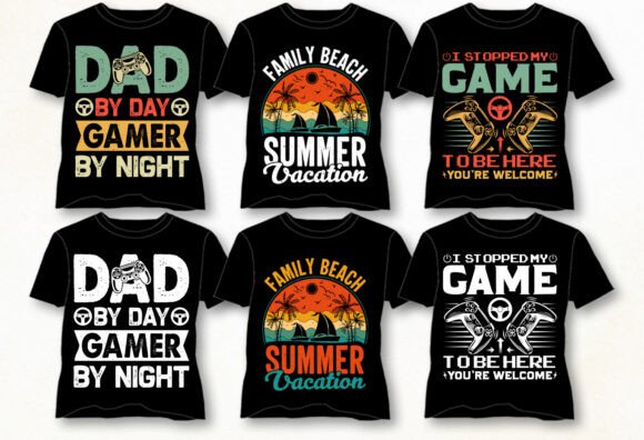 Vintage Sunset Graphics for T-Shirt Designs